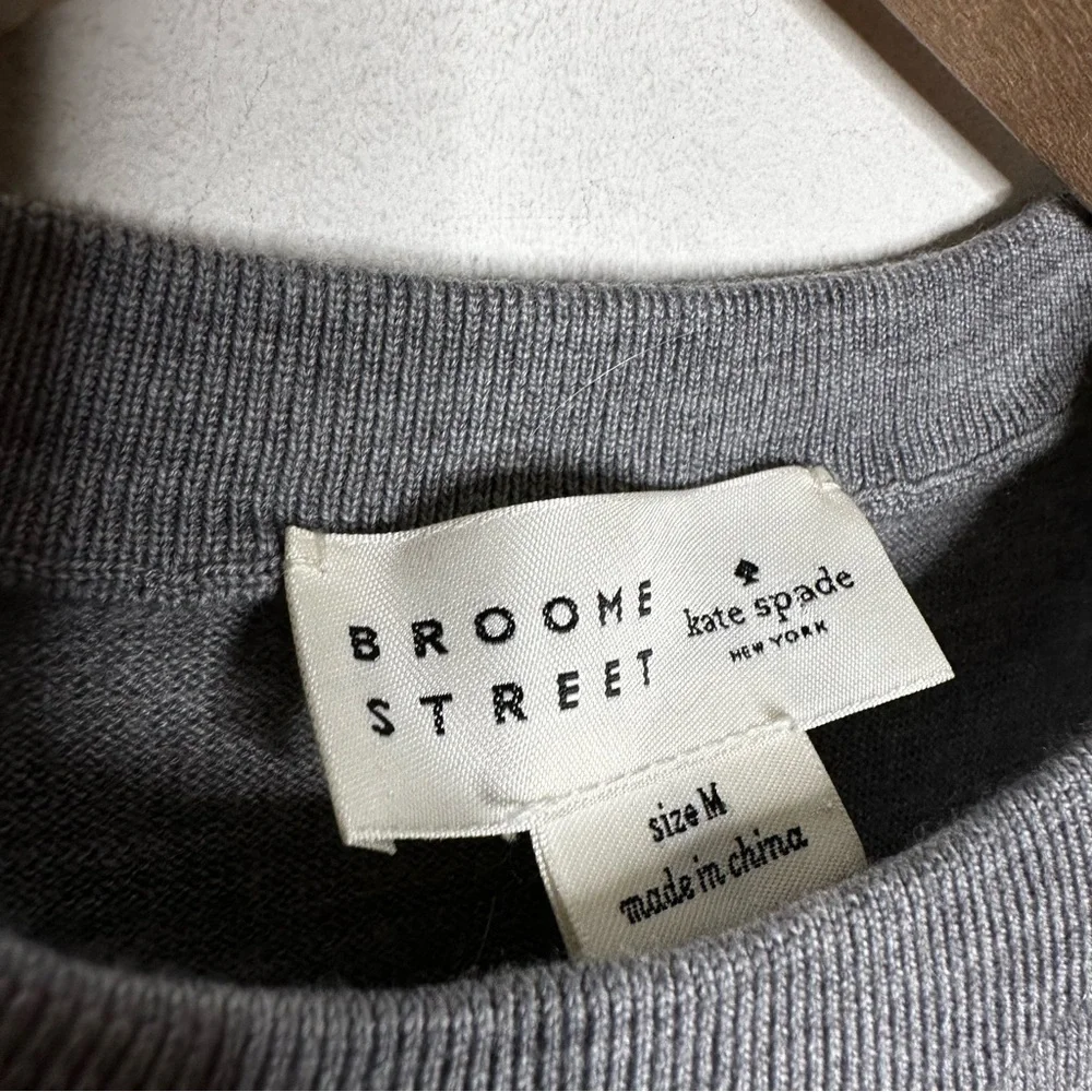 Kate Spade Broom Street | Gray Sweater Size Medium